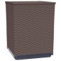 vidaXL Jardineras 2 unidades polipropileno marrón 30x30x37 cm vidaXL Jardineras 2 unidades polipropileno marrón 30x30x37 cm