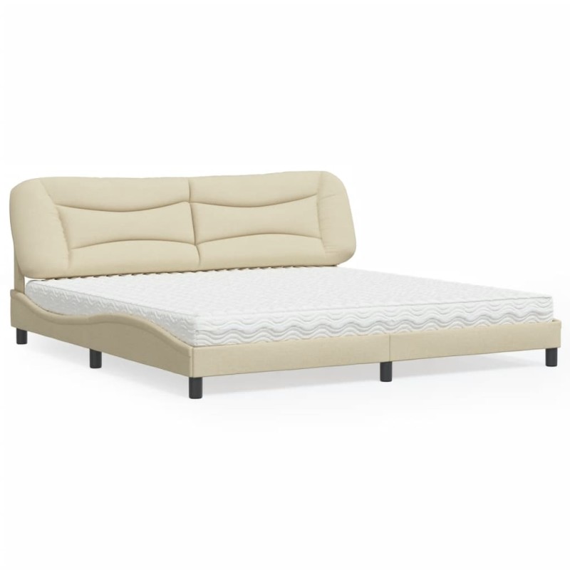 vidaXL Camacon colchón tela color crema 200x200 cm vidaXL Camacon colchón tela color crema 200x200 cm