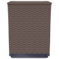 vidaXL Jardineras 2 unidades polipropileno marrón 30x30x37 cm vidaXL Jardineras 2 unidades polipropileno marrón 30x30x37 cm