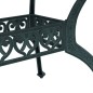 vidaXL Juego de comedor de jardín 5 piezas aluminio fundido verde vidaXL Juego de comedor de jardín 5 piezas aluminio fundido verde