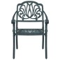 vidaXL Juego de comedor de jardín 5 piezas aluminio fundido verde vidaXL Juego de comedor de jardín 5 piezas aluminio fundido verde