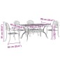 vidaXL Juego de comedor de jardín 5 piezas aluminio fundido verde vidaXL Juego de comedor de jardín 5 piezas aluminio fundido verde