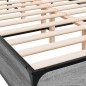 vidaXL Estructura cama madera ingeniería metal gris Sonoma 140x200 cm vidaXL Estructura cama madera ingeniería metal gris Sonoma 140x200 cm