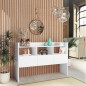 vidaXL Aparador de madera contrachapada blanco 105x30x70 cm vidaXL Aparador de madera contrachapada blanco 105x30x70 cm