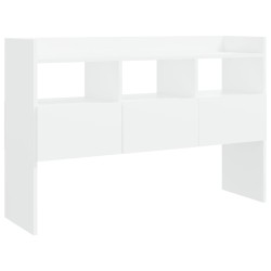 vidaXL Aparador de madera contrachapada blanco 105x30x70 cm