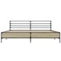 vidaXL Estructura cama madera ingeniería metal roble Sonoma 180x200 cm vidaXL Estructura cama madera ingeniería metal roble Sonoma 180x200 cm