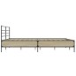 vidaXL Estructura cama madera ingeniería metal roble Sonoma 180x200 cm vidaXL Estructura cama madera ingeniería metal roble Sonoma 180x200 cm