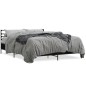 vidaXL Estructura de cama madera de ingeniería y metal negro 150x200cm
