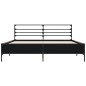 vidaXL Estructura de cama madera de ingeniería y metal negro 150x200cm