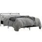 vidaXL Estructura de cama madera de ingeniería y metal negro 135x190cm