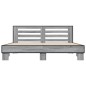 vidaXL Estructura cama madera ingeniería metal gris Sonoma 200x200 cm vidaXL Estructura cama madera ingeniería metal gris Sonoma 200x200 cm