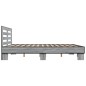 vidaXL Estructura cama madera ingeniería metal gris Sonoma 200x200 cm vidaXL Estructura cama madera ingeniería metal gris Sonoma 200x200 cm