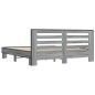 vidaXL Estructura cama madera ingeniería metal gris Sonoma 200x200 cm vidaXL Estructura cama madera ingeniería metal gris Sonoma 200x200 cm