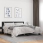 vidaXL Estructura de cama madera de ingeniería y metal negro 180x200cm vidaXL Estructura de cama madera de ingeniería y metal negro 180x200cm