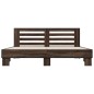 vidaXL Estructura cama madera ingeniería metal marrón roble 180x200 cm vidaXL Estructura cama madera ingeniería metal marrón roble 180x200 cm