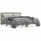 vidaXL Estructura cama madera ingeniería metal roble Sonoma 150x200 cm vidaXL Estructura cama madera ingeniería metal roble Sonoma 150x200 cm