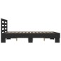 vidaXL Estructura de cama madera de ingeniería y metal negro 140x200cm vidaXL Estructura de cama madera de ingeniería y metal negro 140x200cm