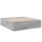 vidaXL Estructura de cama madera de ingeniería gris Sonoma 200x200 cm