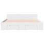 vidaXL Estructura cama con cajones madera ingeniería blanca 160x200 cm vidaXL Estructura cama con cajones madera ingeniería blanca 160x200 cm