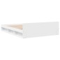 vidaXL Estructura cama con cajones madera ingeniería blanca 160x200 cm vidaXL Estructura cama con cajones madera ingeniería blanca 160x200 cm