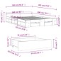 vidaXL Estructura cama con cajones madera ingeniería blanca 160x200 cm vidaXL Estructura cama con cajones madera ingeniería blanca 160x200 cm