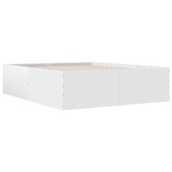 vidaXL Estructura de cama madera de ingeniería blanca 160x200 cm
