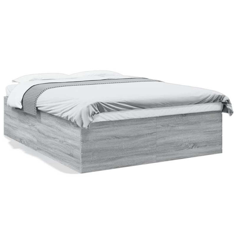 vidaXL Estructura de cama madera de ingeniería gris Sonoma 160x200 cm vidaXL Estructura de cama madera de ingeniería gris Sonoma 160x200 cm