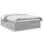 vidaXL Estructura de cama madera de ingeniería gris Sonoma 160x200 cm vidaXL Estructura de cama madera de ingeniería gris Sonoma 160x200 cm