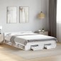 vidaXL Cama con cajones madera de ingeniería blanca 140x190 cm vidaXL Cama con cajones madera de ingeniería blanca 140x190 cm