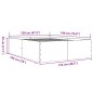 vidaXL Estructura de cama madera de ingeniería gris hormigón 120x190cm vidaXL Estructura de cama madera de ingeniería gris hormigón 120x190cm