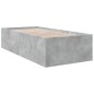 vidaXL Estructura de cama madera de ingeniería gris hormigón 100x200cm vidaXL Estructura de cama madera de ingeniería gris hormigón 100x200cm