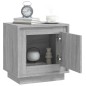 vidaXL Mesitas de noche 2 uds madera contrachapada gris 44x35x45 cm vidaXL Mesitas de noche 2 uds madera contrachapada gris 44x35x45 cm
