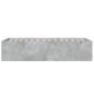 vidaXL Estructura de cama madera de ingeniería gris hormigón 100x200cm vidaXL Estructura de cama madera de ingeniería gris hormigón 100x200cm