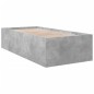 vidaXL Estructura de cama madera de ingeniería gris hormigón 100x200cm vidaXL Estructura de cama madera de ingeniería gris hormigón 100x200cm