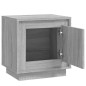 vidaXL Mesitas de noche 2 uds madera contrachapada gris 44x35x45 cm vidaXL Mesitas de noche 2 uds madera contrachapada gris 44x35x45 cm