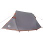 vidaXL Tienda de campaña túnel 3 personas impermeable gris y naranja vidaXL Tienda de campaña túnel 3 personas impermeable gris y naranja