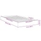 vidaXL Estructura de cama madera de ingeniería gris hormigón 90x190 cm vidaXL Estructura de cama madera de ingeniería gris hormigón 90x190 cm