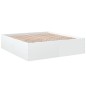 vidaXL Estructura de cama madera de ingeniería blanca 180x200 cm