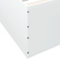 vidaXL Estructura de cama madera de ingeniería blanca 180x200 cm