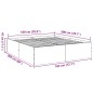 vidaXL Estructura de cama madera de ingeniería blanca 180x200 cm