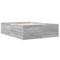 vidaXL Estructura de cama madera de ingeniería gris Sonoma 135x190 cm vidaXL Estructura de cama madera de ingeniería gris Sonoma 135x190 cm