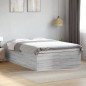 vidaXL Estructura de cama madera de ingeniería gris Sonoma 135x190 cm vidaXL Estructura de cama madera de ingeniería gris Sonoma 135x190 cm