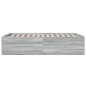 vidaXL Estructura de cama madera de ingeniería gris Sonoma 135x190 cm vidaXL Estructura de cama madera de ingeniería gris Sonoma 135x190 cm