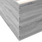 vidaXL Estructura de cama madera de ingeniería gris Sonoma 135x190 cm vidaXL Estructura de cama madera de ingeniería gris Sonoma 135x190 cm