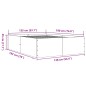 vidaXL Estructura de cama madera de ingeniería gris Sonoma 135x190 cm vidaXL Estructura de cama madera de ingeniería gris Sonoma 135x190 cm