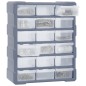 vidaXL Organizador multicajones con 18 cajones intermedios 38x16x47 cm vidaXL Organizador multicajones con 18 cajones intermedios 38x16x47 cm