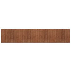 vidaXL Alfombra rectangular bambú marrón 80x400 cm