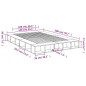 vidaXL Estructura de cama madera de ingeniería roble ahumado 140x200cm