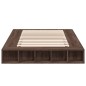 vidaXL Estructura de cama madera de ingeniería marrón roble 120x190 cm