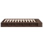 vidaXL Estructura de cama madera de ingeniería marrón roble 120x190 cm